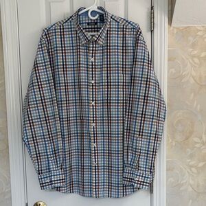 Izod Men's Multicolor Plaid Button Down Shirt